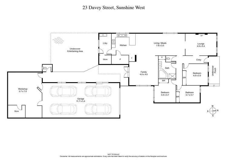 Floorplan of Homely house listing, 23 Davey Street, Sunshine West VIC 3020