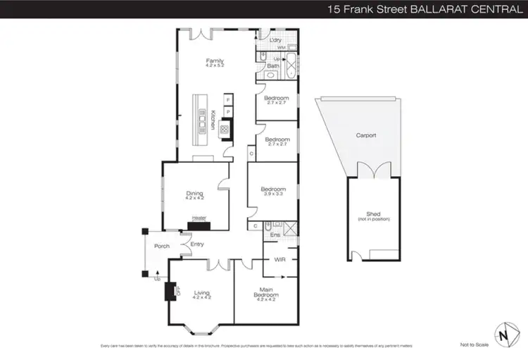 Floorplan of Homely house listing, 15 Frank Street, Ballarat Central VIC 3350