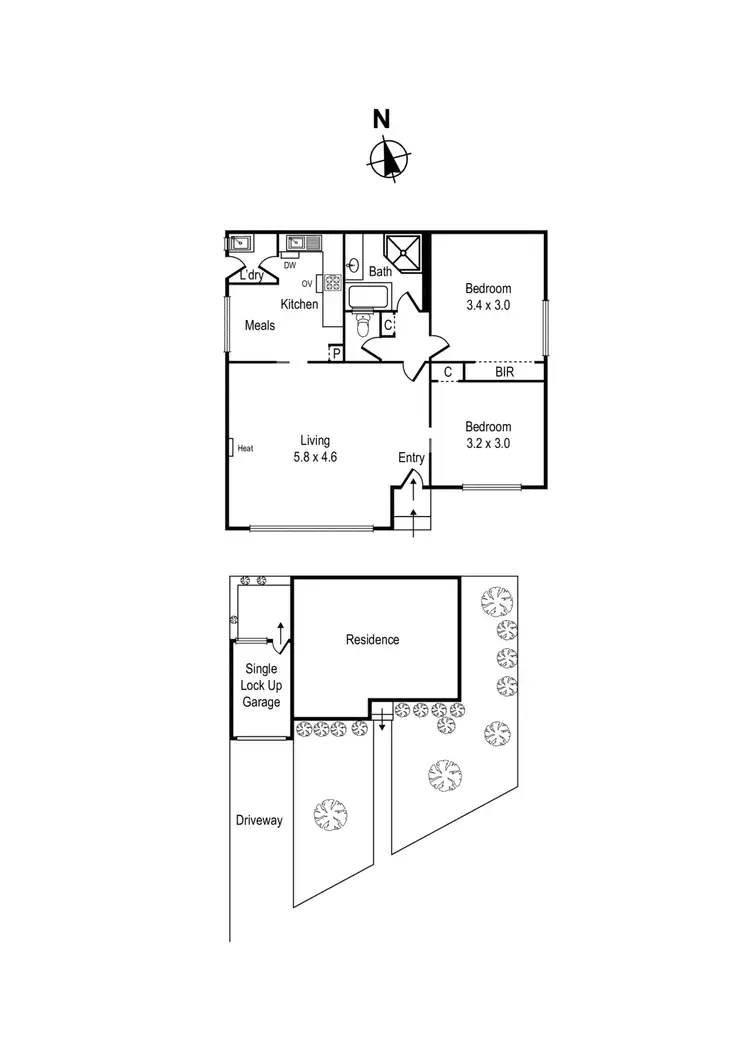 Floorplan of Homely unit listing, 6/36 Wilson Street, Cheltenham VIC 3192