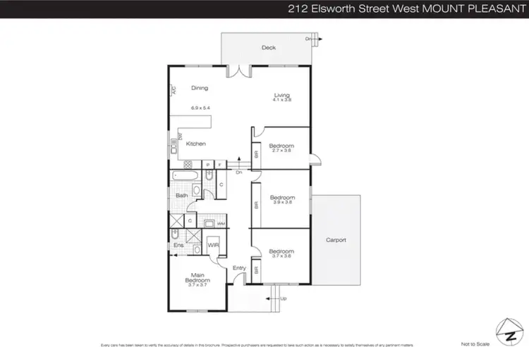 Floorplan of Homely house listing, 212 Elsworth Street, Mount Pleasant VIC 3350