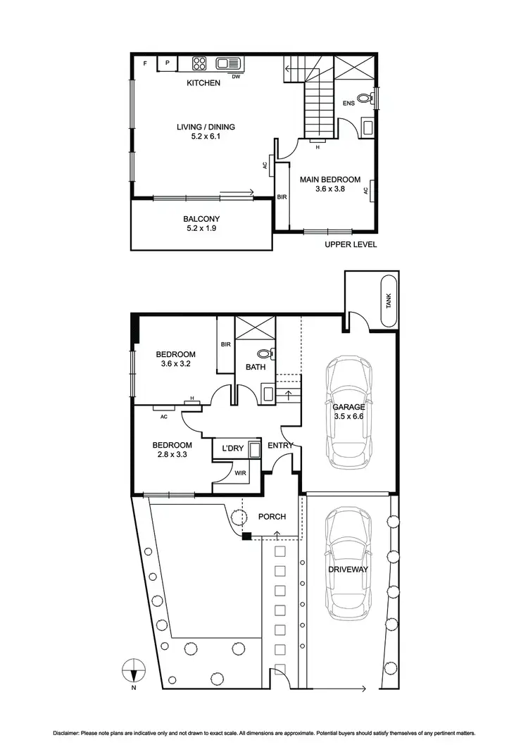 Floorplan of Homely townhouse listing, 1/56 Turner Road, Highett VIC 3190