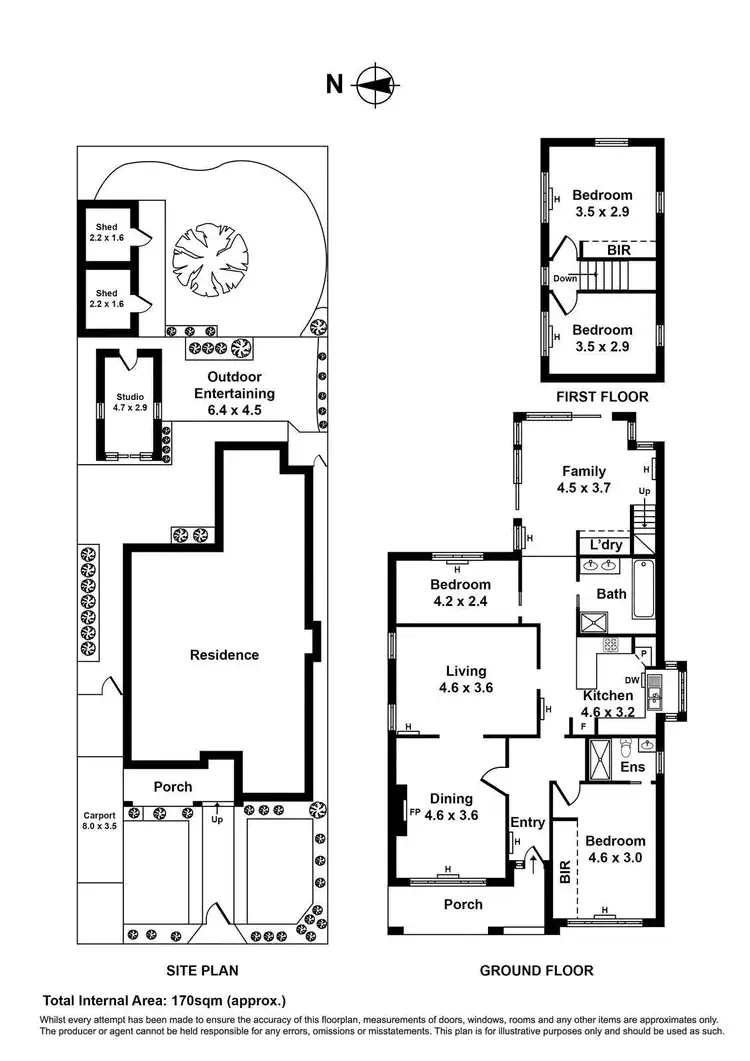 Floorplan of Homely house listing, 47 Eirene Street, Yarraville VIC 3013