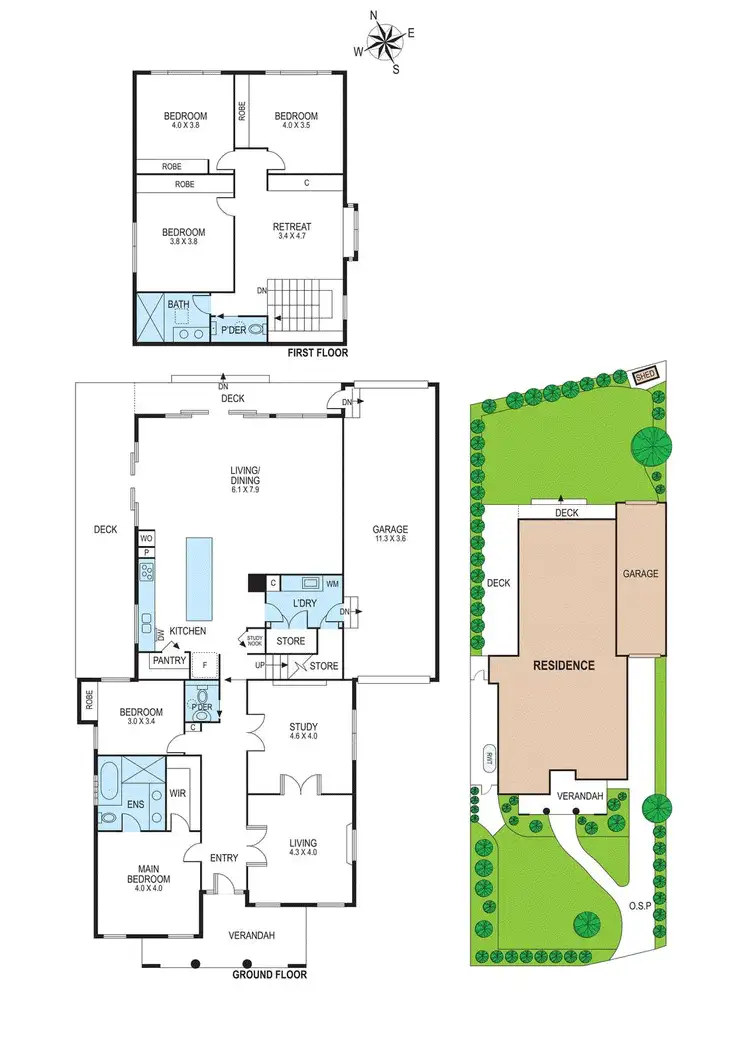 Floorplan of Homely house listing, 1 Miller Street, Carnegie VIC 3163