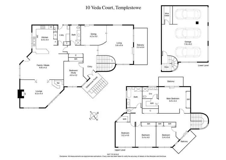 Floorplan of Homely house listing, 10 Veda Court, Templestowe VIC 3106