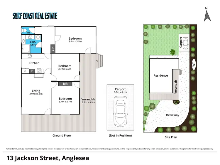 Floorplan of Homely house listing, 13 JACKSON Street, Anglesea VIC 3230