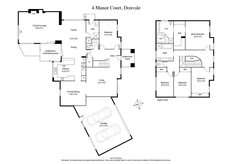 Floorplan of Homely house listing, 4 Manor Court, Donvale VIC 3111