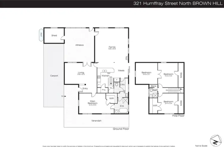 Floorplan of Homely house listing, 321 Humffray Street North, Brown Hill VIC 3350