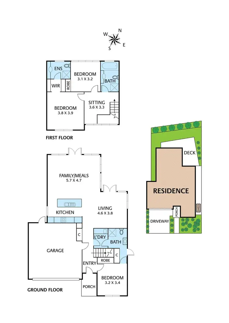 Floorplan of Homely house listing, 1 Price Avenue, Montmorency VIC 3094