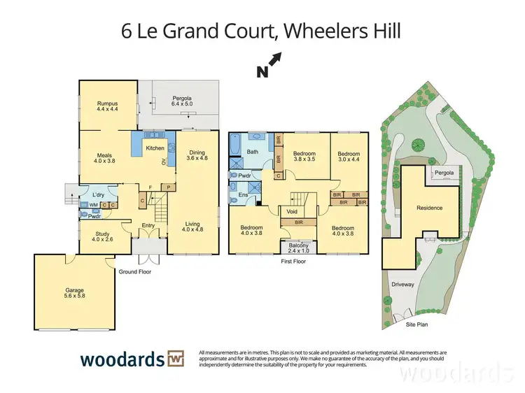 Floorplan of Homely house listing, 6 Le Grand Court, Wheelers Hill VIC 3150
