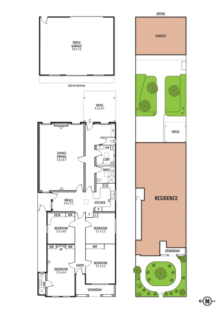 Floorplan of Homely house listing, 64 Bowen Crescent, Carlton North VIC 3054