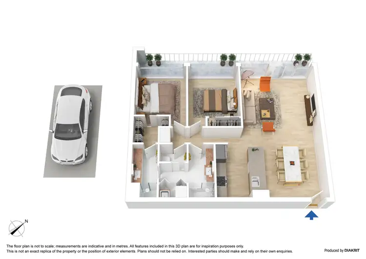 Floorplan of Homely apartment listing, 1315/83 Queens Bridge Street, Southbank VIC 3006