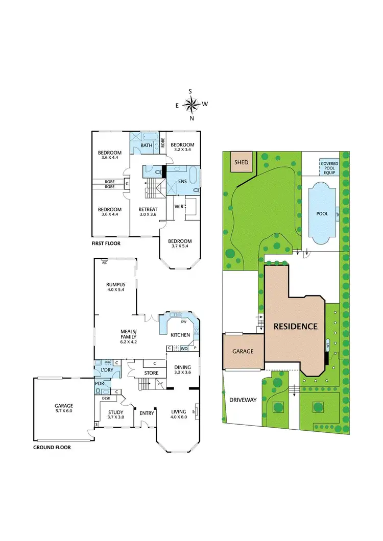 Floorplan of Homely house listing, 62 David Hockney Drive, Diamond Creek VIC 3089