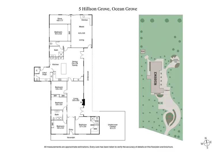 Floorplan of Homely house listing, 5 Hillson Grove, Ocean Grove VIC 3226