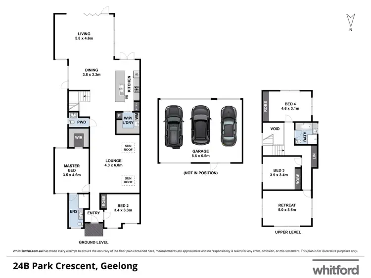 Floorplan of Homely house listing, 24b Park Crescent, South Geelong VIC 3220