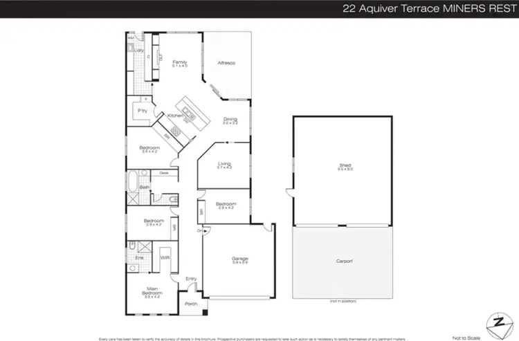 Floorplan of Homely house listing, 22 Aquiver Terrace, Miners Rest VIC 3352