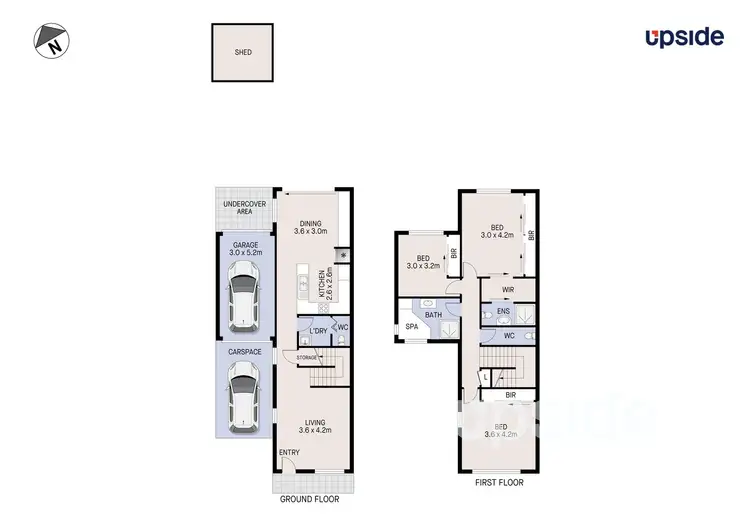 Floorplan of Homely townhouse listing, 3/10 Bicheno Close, West Hoxton NSW 2171