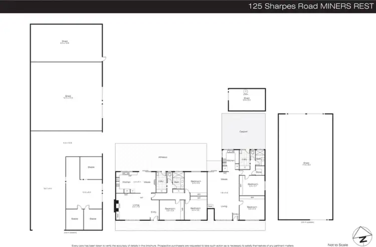 Floorplan of Homely house listing, 125 Sharpes Road, Miners Rest VIC 3352