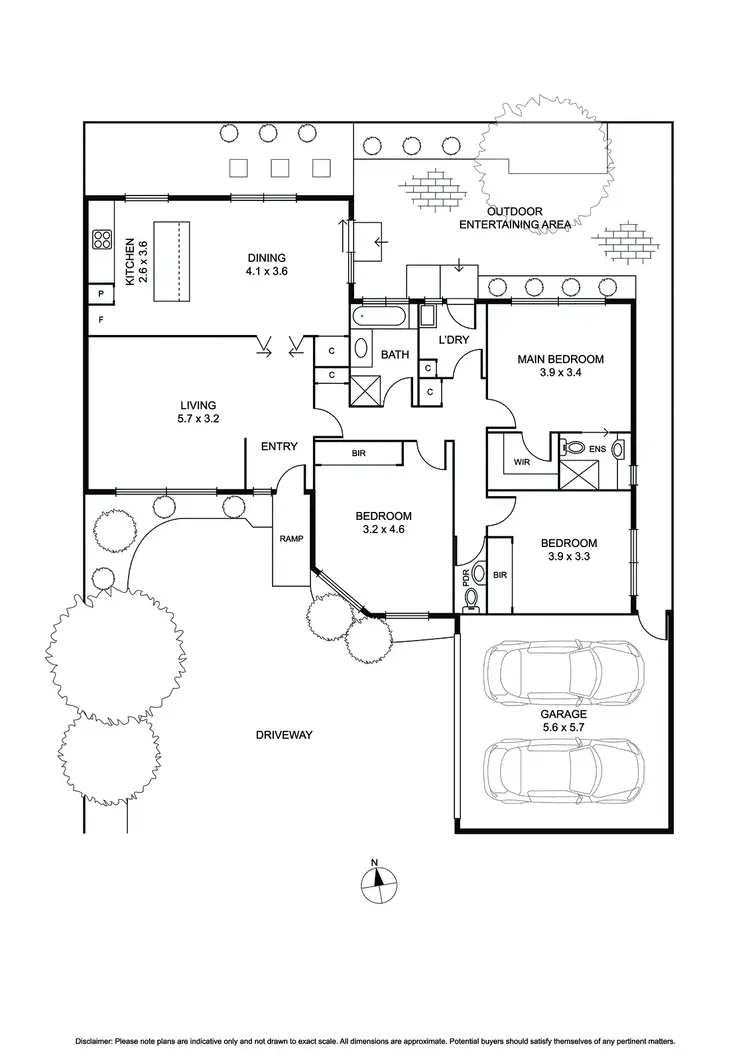Floorplan of Homely unit listing, 2/59 Brooks Street, Bentleigh East VIC 3165