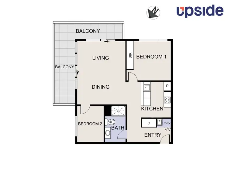 Floorplan of Homely apartment listing, 306/82 Thynne Street, Bruce ACT 2617