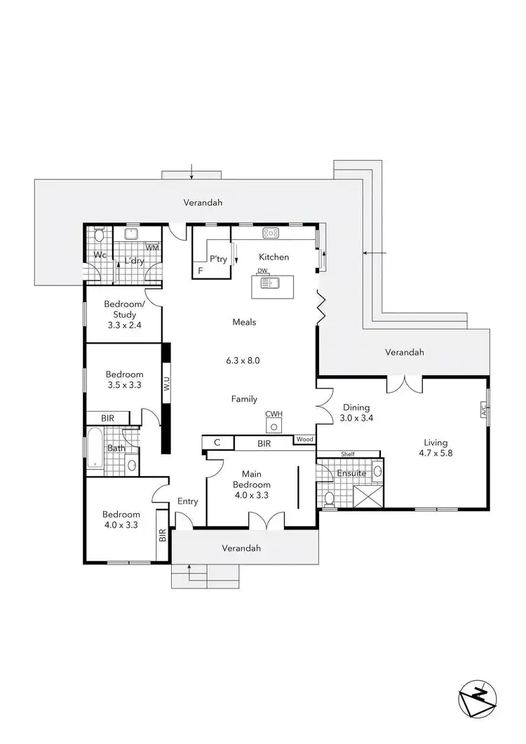 Floorplan of Homely house listing, 40 Louise Court, Haddon VIC 3351