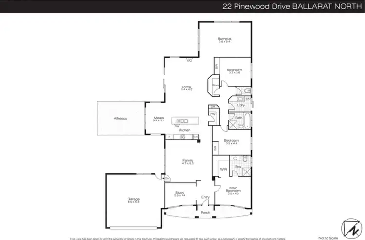Floorplan of Homely house listing, 22 Pinewood Drive, Ballarat North VIC 3350