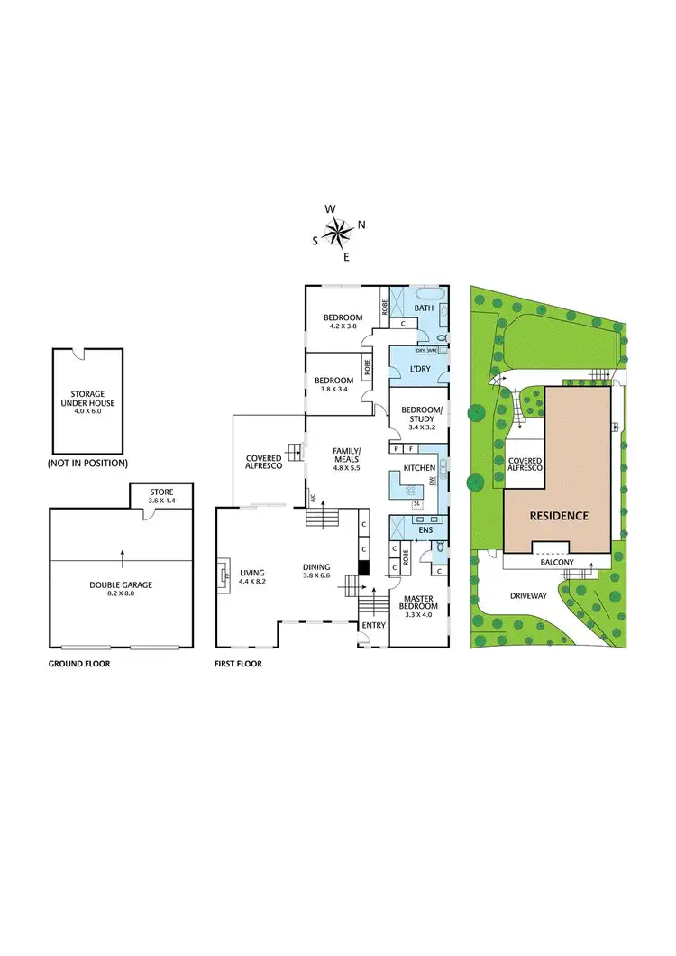 Floorplan of Homely house listing, 3 Quentin Way, Eltham VIC 3095