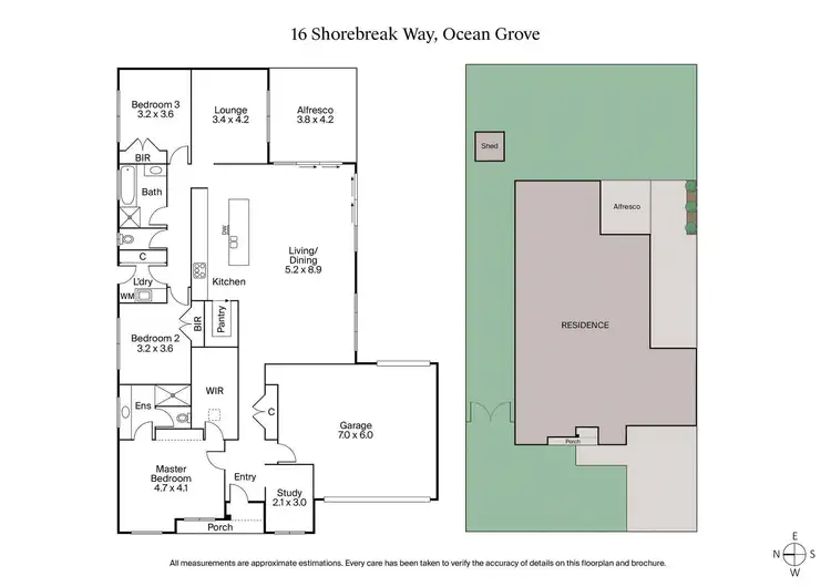 Floorplan of Homely house listing, 16 Shorebreak Way, Ocean Grove VIC 3226