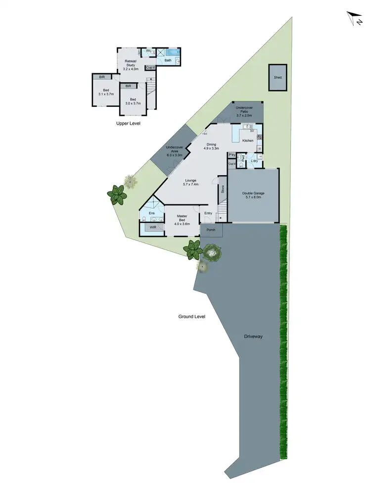 Floorplan of Homely townhouse listing, 2/16 View Street, Clayton VIC 3168