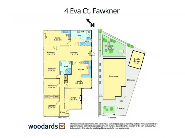 Floorplan of Homely house listing, 4 Eva Court, Fawkner VIC 3060