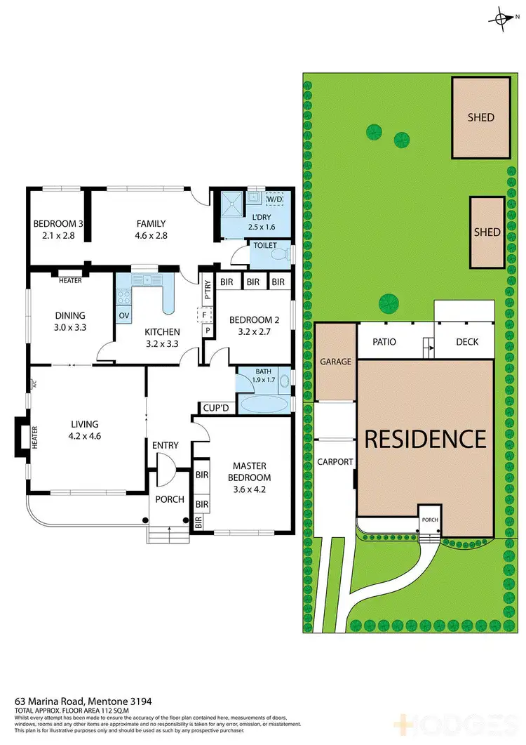 Floorplan of Homely house listing, 63 Marina Road, Mentone VIC 3194