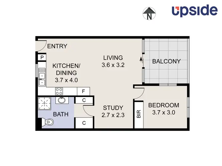 Floorplan of Homely apartment listing, 61/68 Hardwick Crescent, Holt ACT 2615