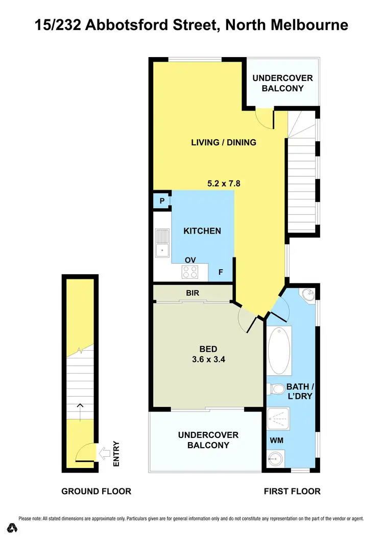 Floorplan of Homely apartment listing, 15/232 Abbotsford Street, North Melbourne VIC 3051