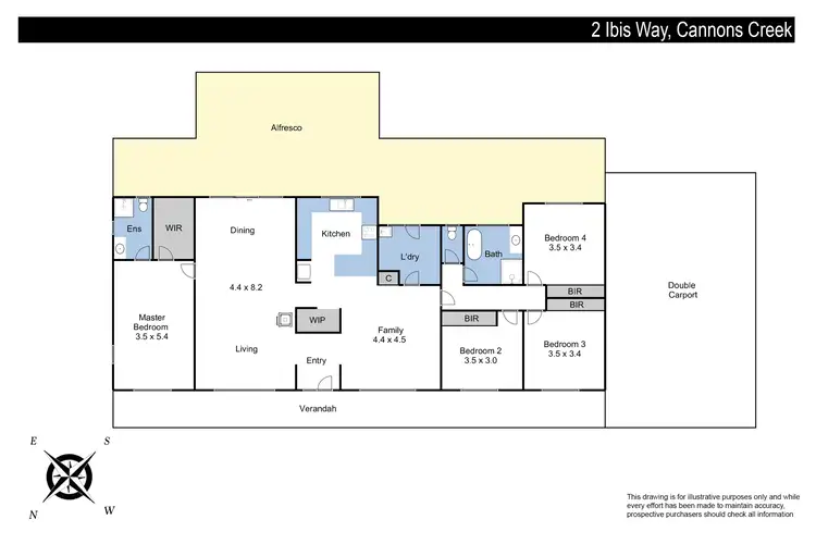 Floorplan of Homely rural property listing, 2 Ibis Way, Cannons Creek VIC 3977