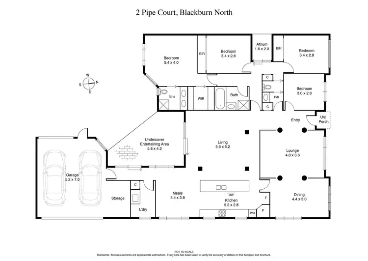 Floorplan of Homely house listing, 2 Pipe Court, Blackburn North VIC 3130