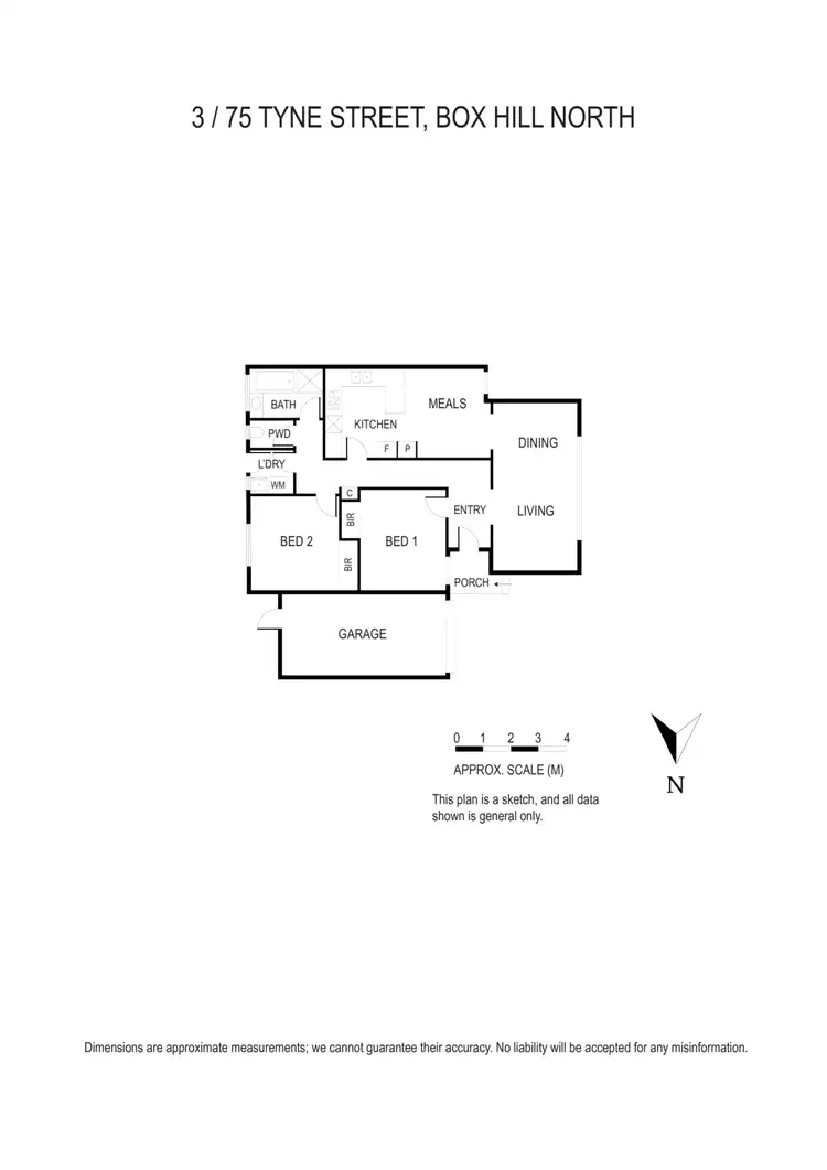 Floorplan of Homely unit listing, 3/75 Tyne Street, Box Hill North VIC 3129