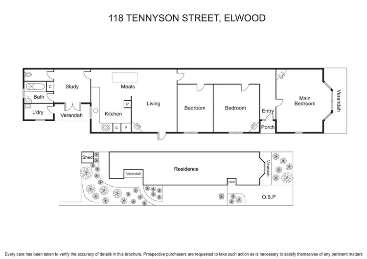 Floorplan of Homely house listing, 118 Tennyson Street, Elwood VIC 3184