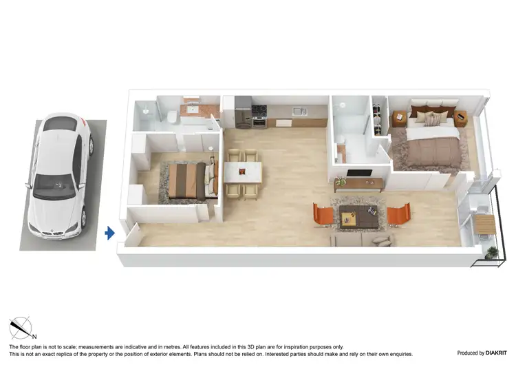 Floorplan of Homely apartment listing, 3201/601 Little Lonsdale Street, Melbourne VIC 3000