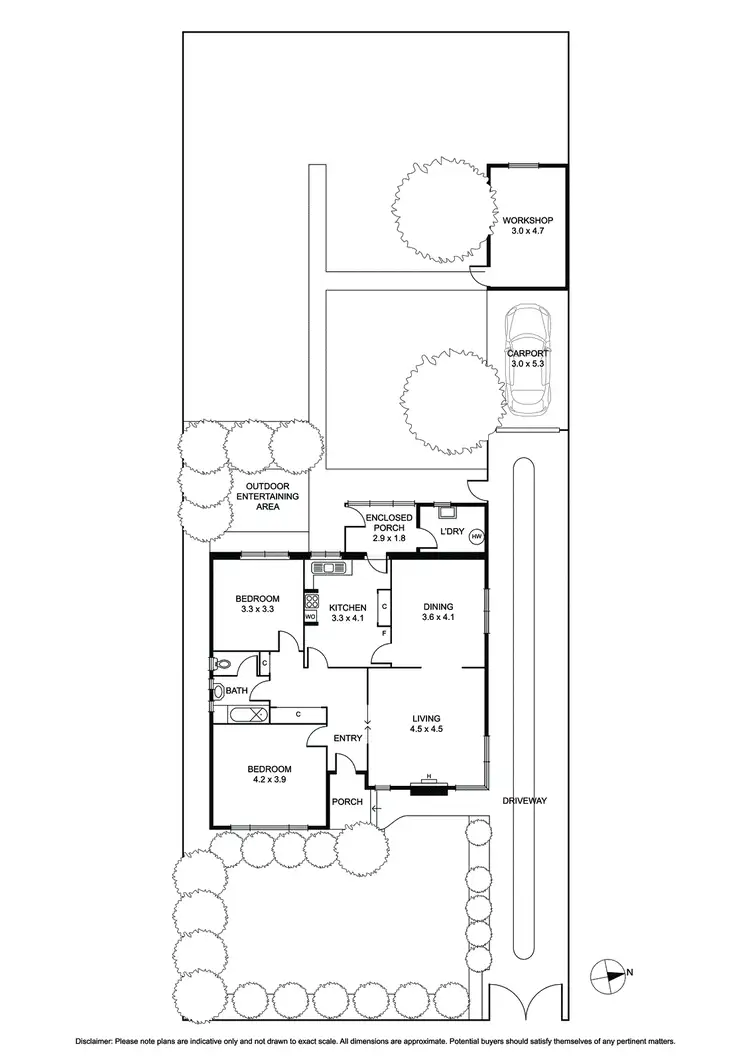 Floorplan of Homely house listing, 13 Bendigo Avenue, Bentleigh VIC 3204
