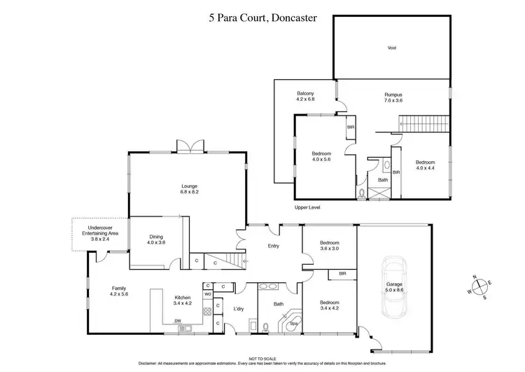 Floorplan of Homely house listing, 5 Para Court, Doncaster VIC 3108