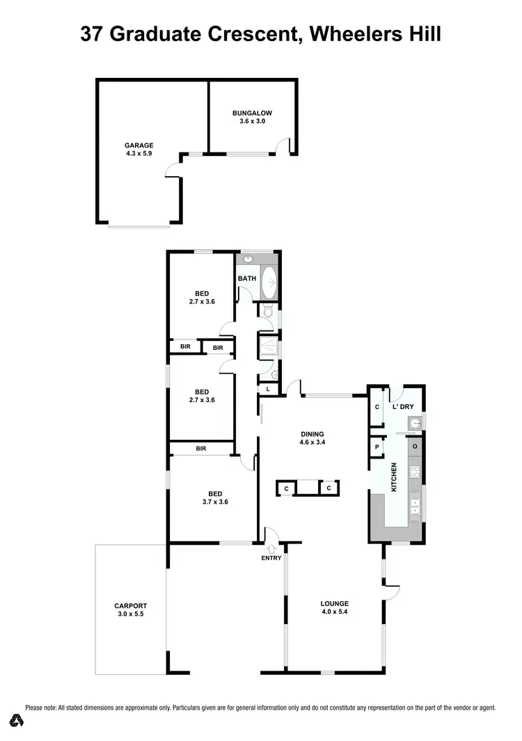 Floorplan of Homely house listing, 37 Graduate Crescent, Wheelers Hill VIC 3150