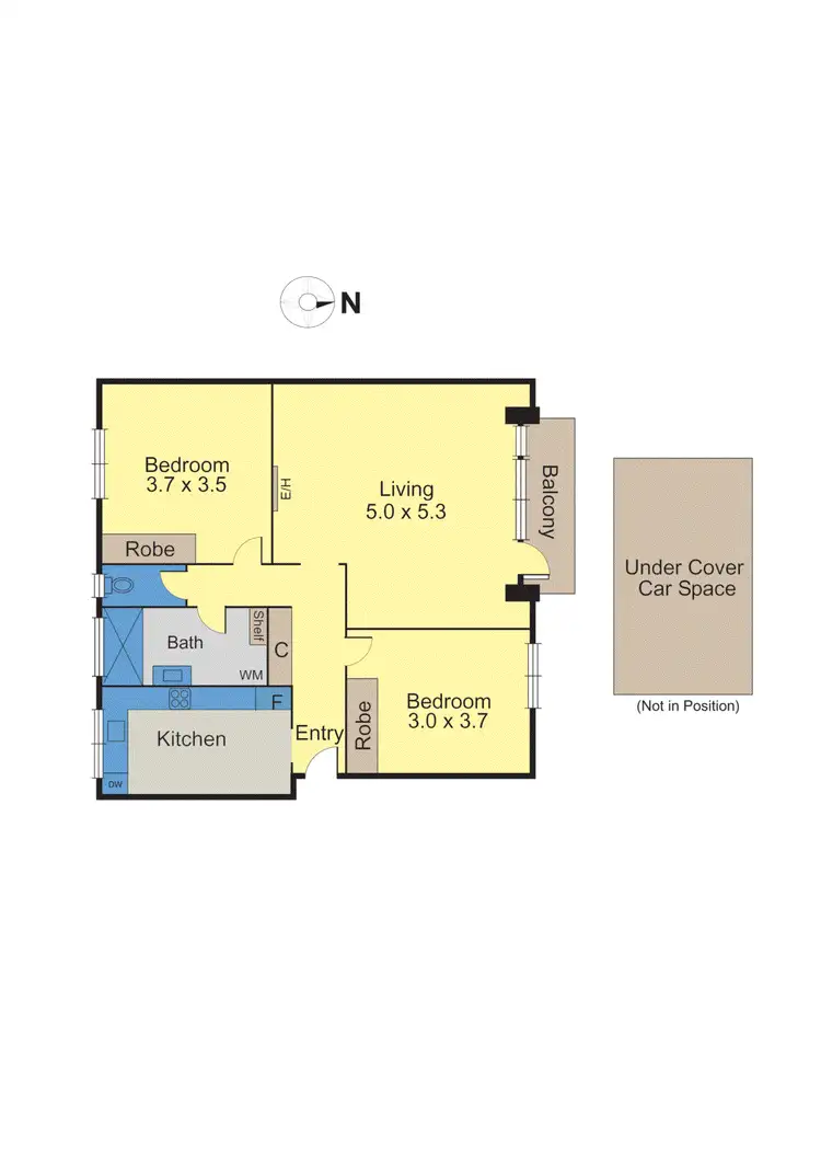 Floorplan of Homely apartment listing, 9/494 Glenferrie Road, Hawthorn VIC 3122
