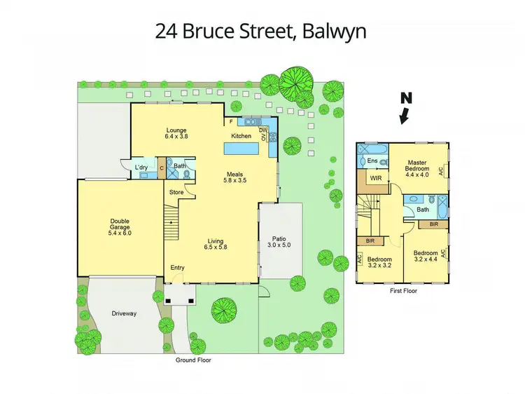 Floorplan of Homely house listing, 24 Bruce Street, Balwyn VIC 3103