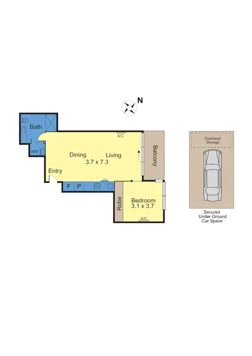 Floorplan of Homely apartment listing, 315/862 Glenferrie Road, Hawthorn VIC 3122