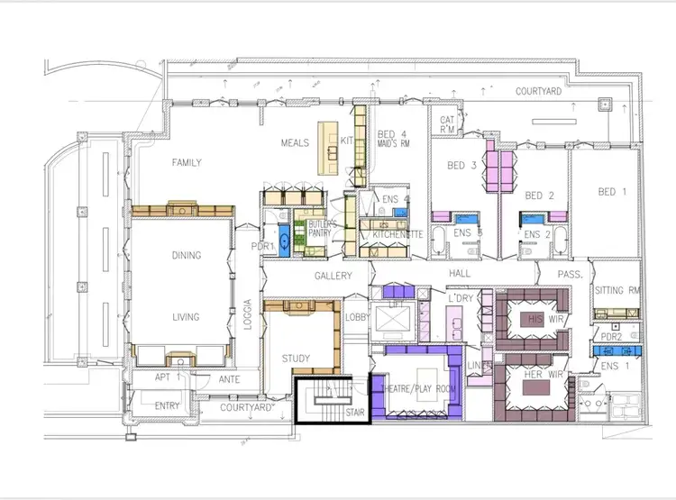 Floorplan of Homely apartment listing, 1/32 Grange Road, Toorak VIC 3142