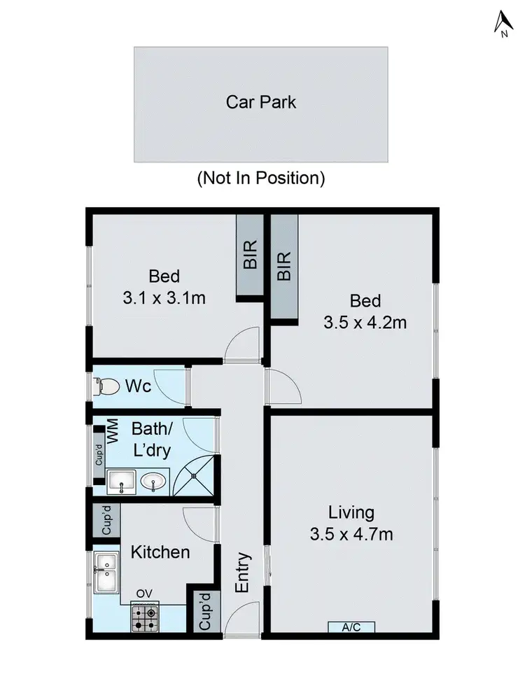 Floorplan of Homely apartment listing, 5/5 Greville Street, Huntingdale VIC 3166