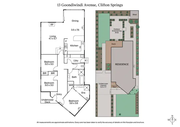 Floorplan of Homely house listing, 13 Goondiwindi Avenue, Clifton Springs VIC 3222