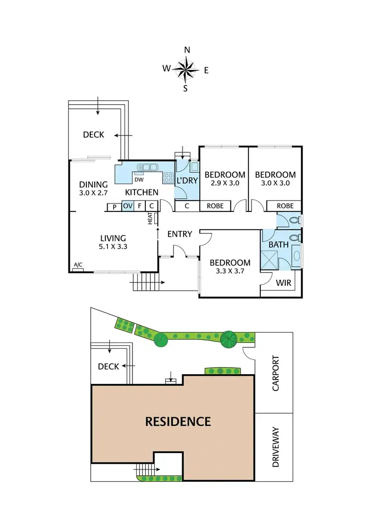 Floorplan of Homely unit listing, 2/10 Central Avenue, Ivanhoe VIC 3079