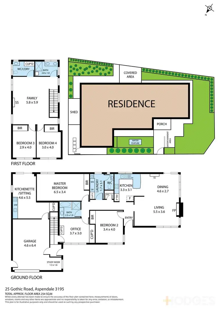Floorplan of Homely house listing, 25 Gothic Road, Aspendale VIC 3195