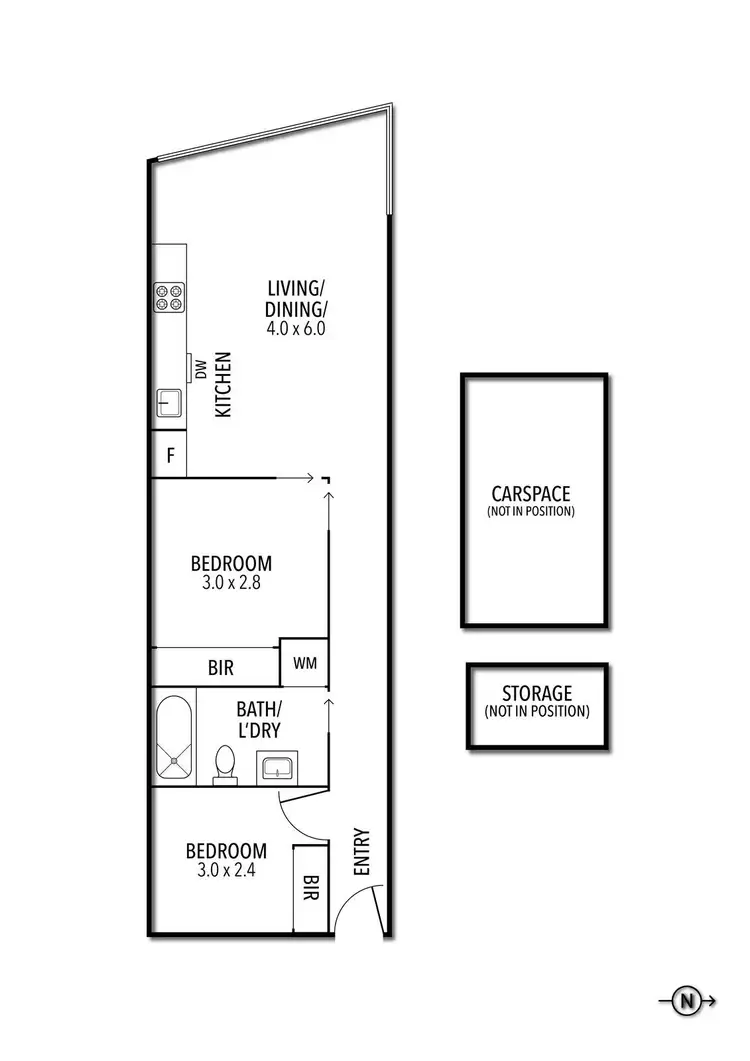 Floorplan of Homely apartment listing, 2318/18 Mt Alexander Road, Travancore VIC 3032