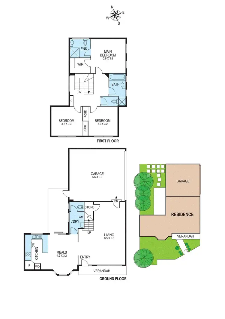 Floorplan of Homely townhouse listing, 1/759 North Road, Murrumbeena VIC 3163